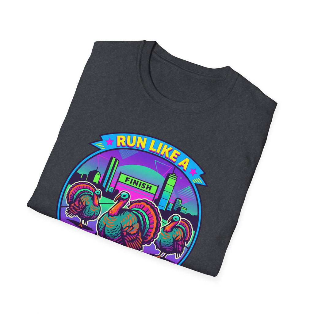 Run Like a Boston Turkey Glitch T-Shirt