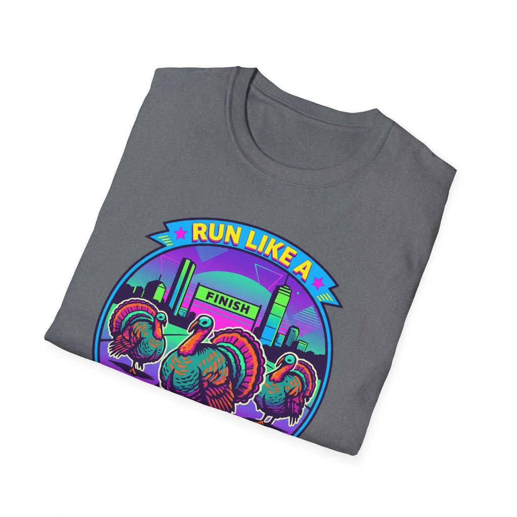 Run Like a Boston Turkey Glitch T-Shirt