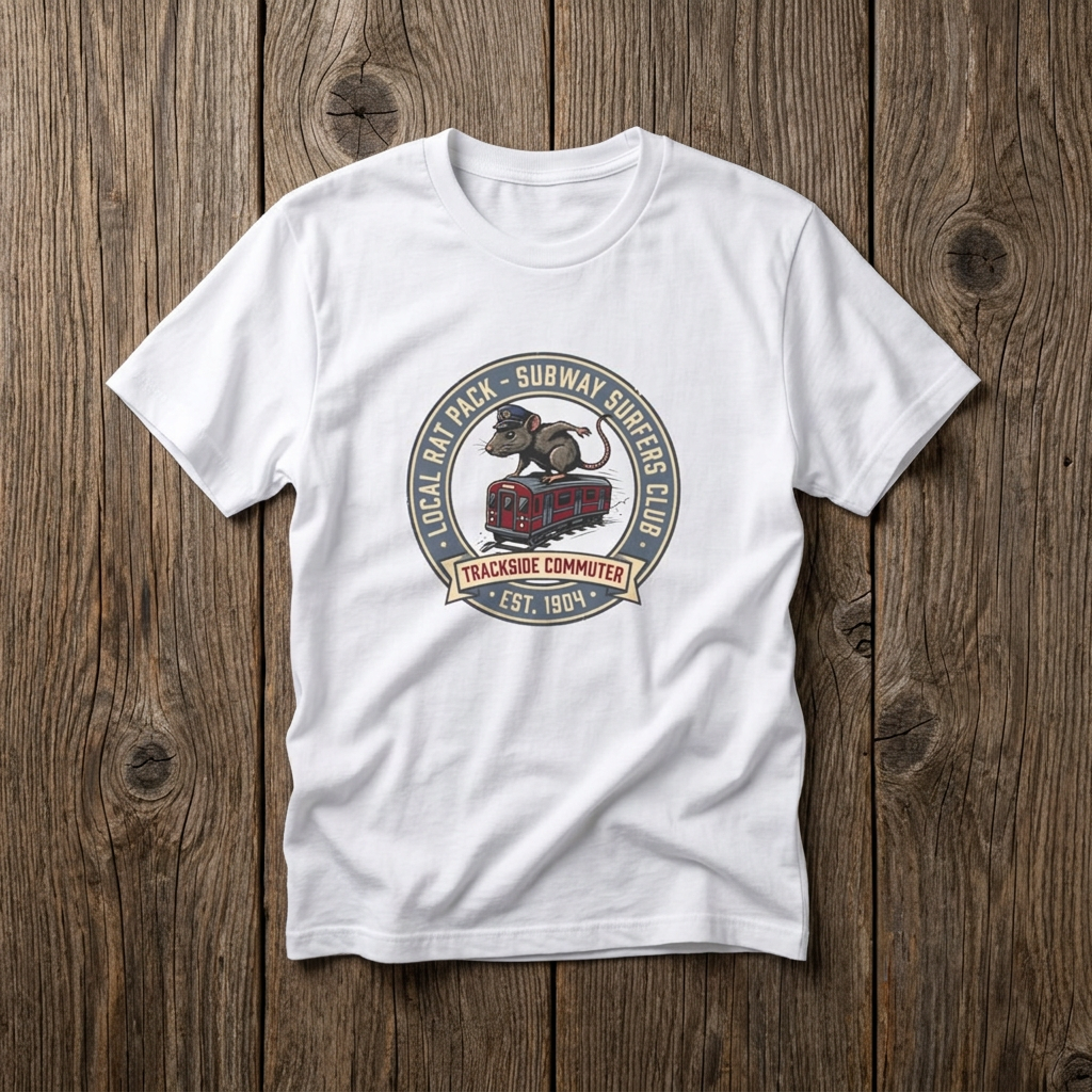 City Subway Rat T-Shirt