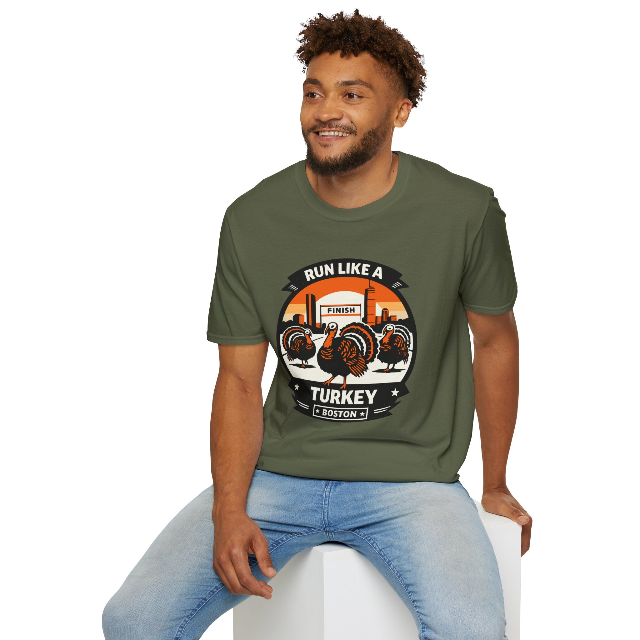 Boston Run Like a Turkey T-Shirt