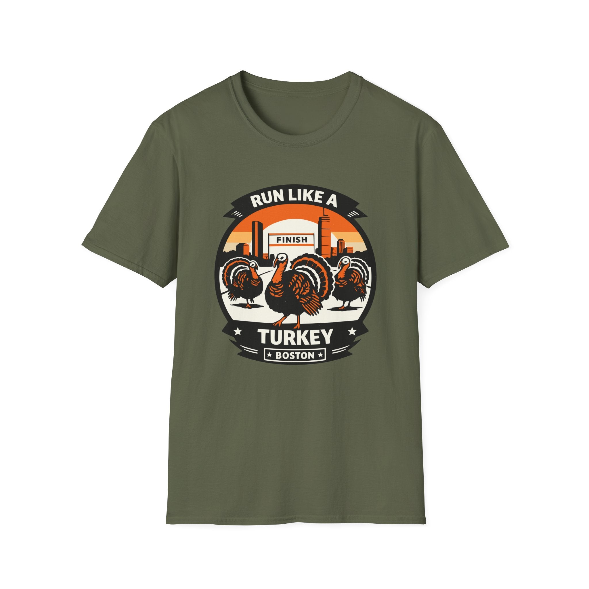 Boston Run Like a Turkey T-Shirt