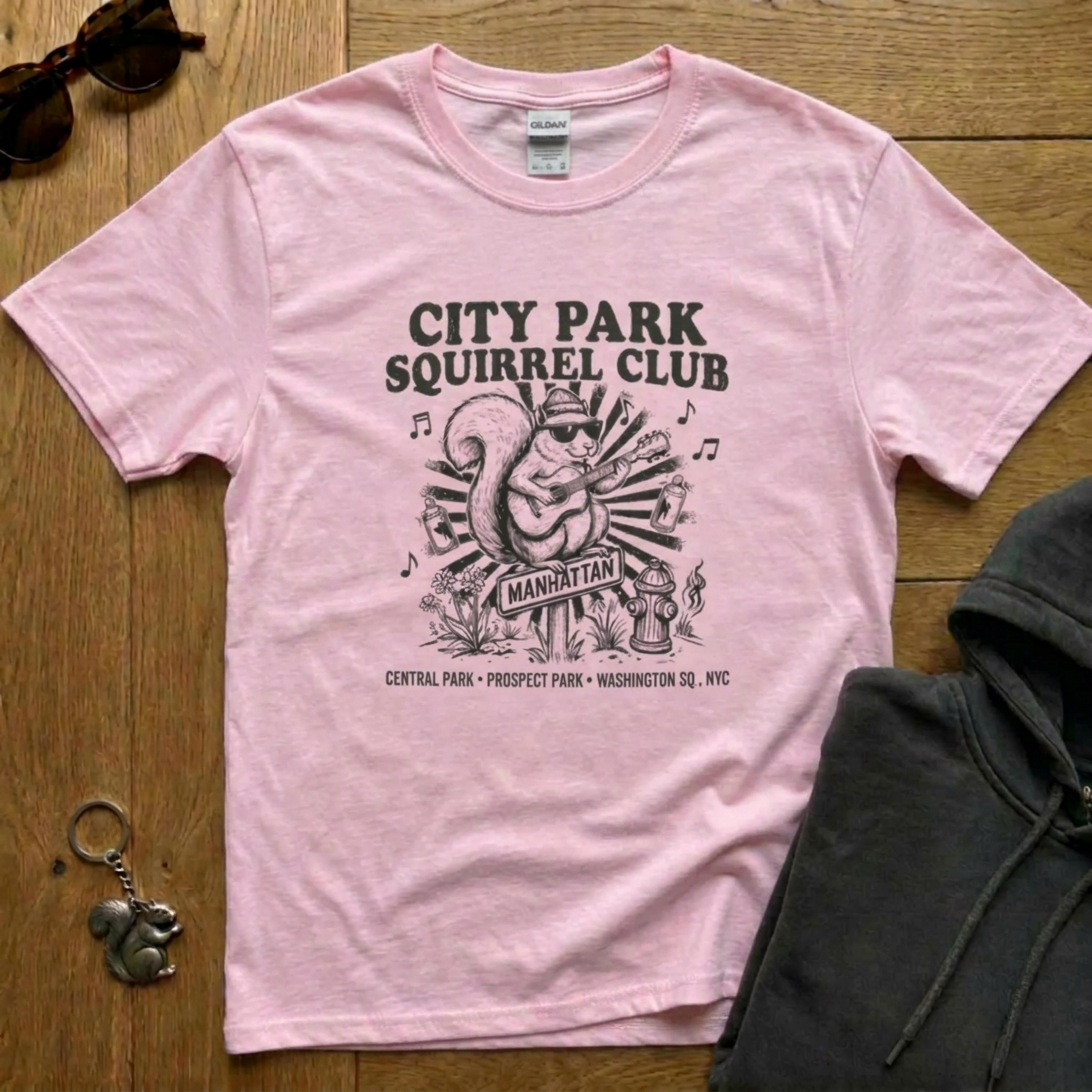 City Squirrel Lover T-Shirt