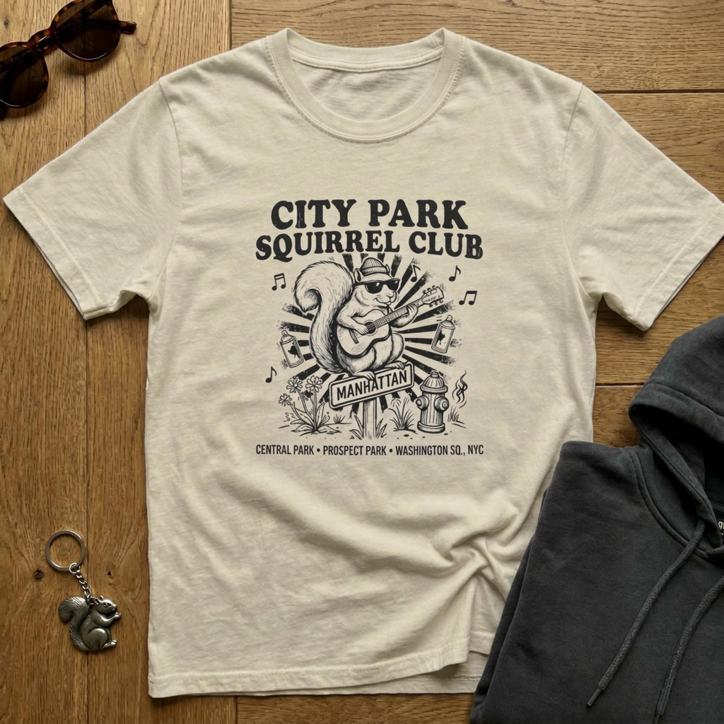 City Squirrel Lover T-Shirt