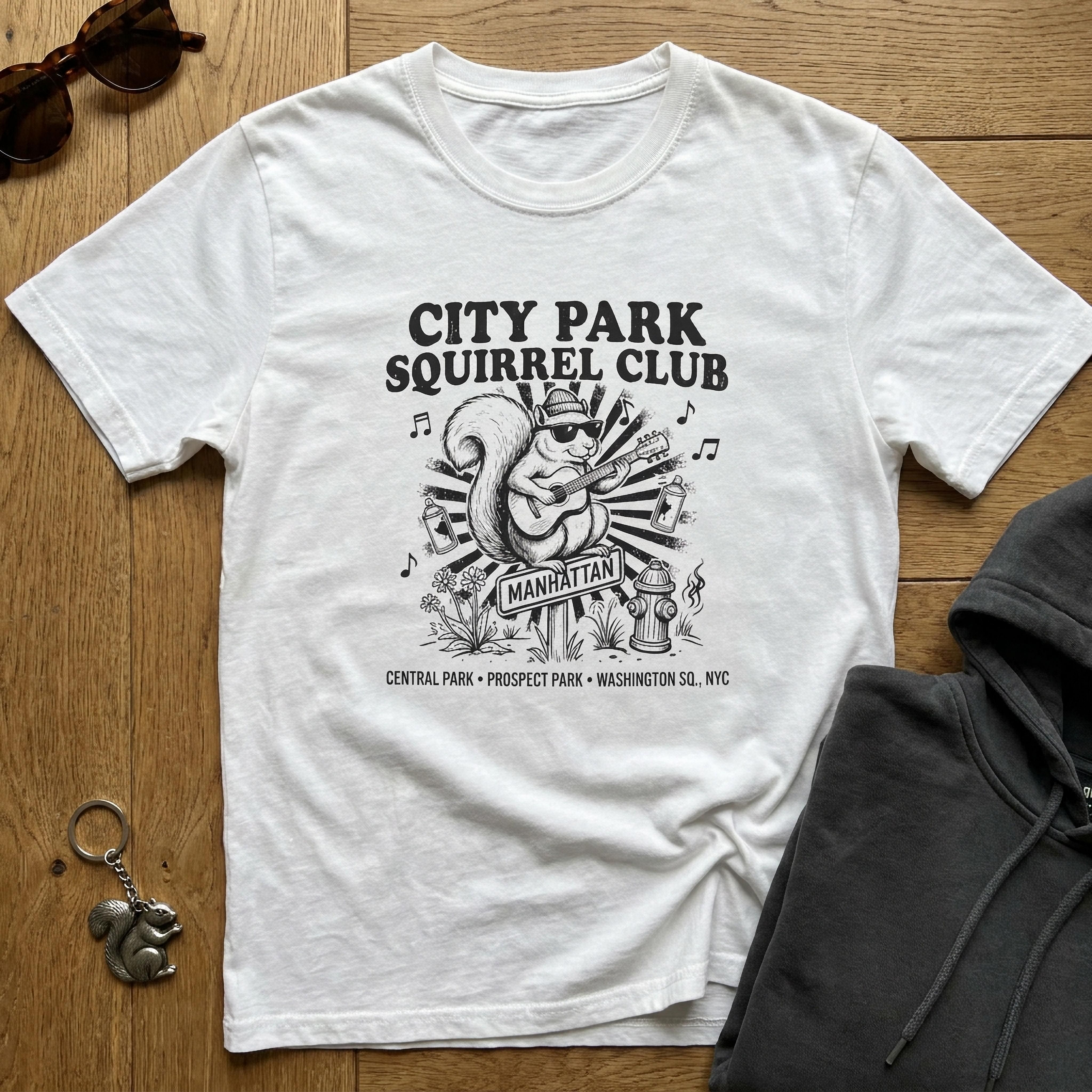 City Squirrel Lover T-Shirt