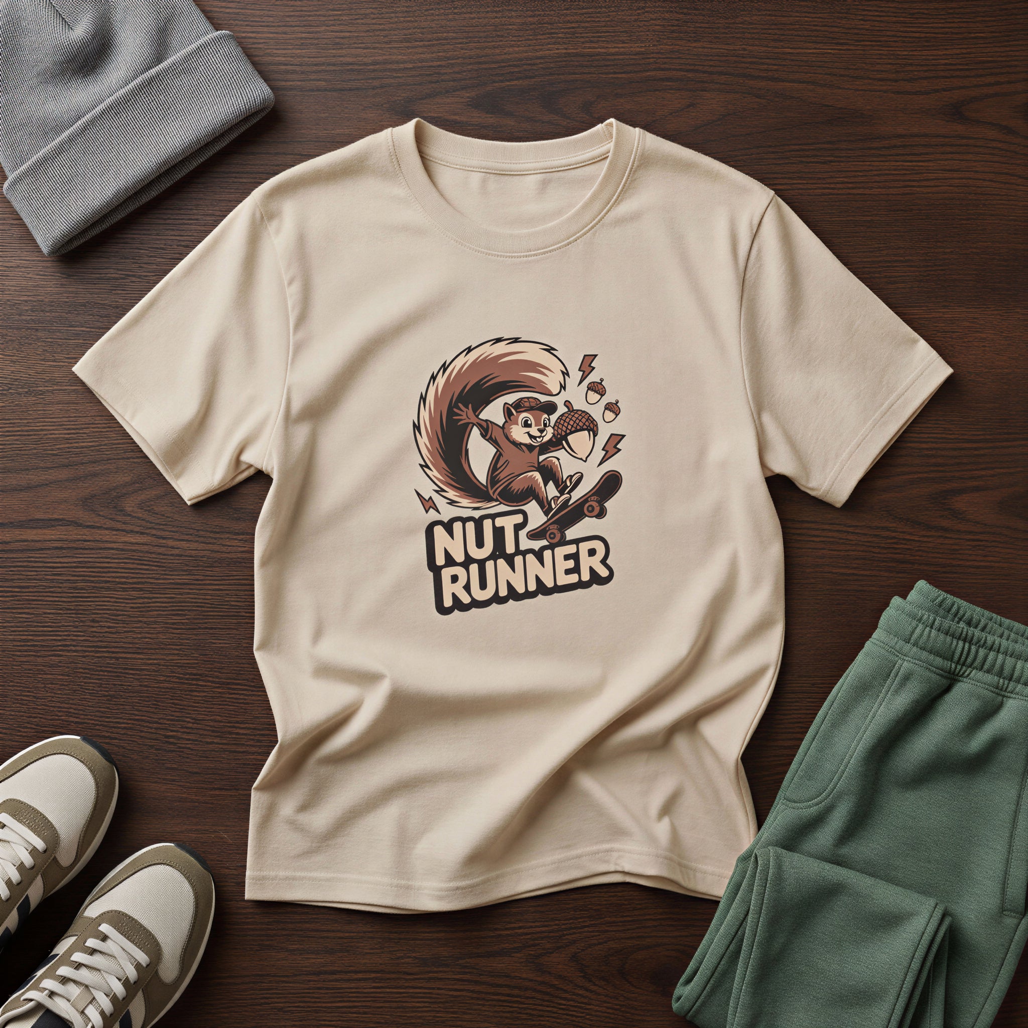 Urban Squirrel Skateboarder T-Shirt